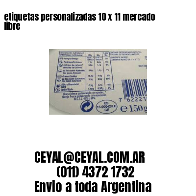 etiquetas personalizadas 10 x 11 mercado libre