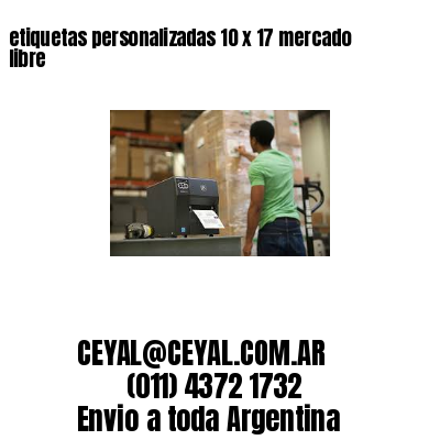 etiquetas personalizadas 10 x 17 mercado libre