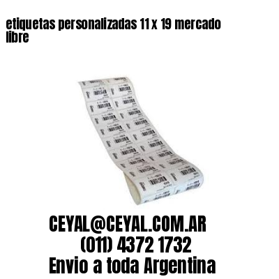 etiquetas personalizadas 11 x 19 mercado libre