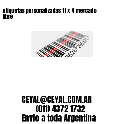 etiquetas personalizadas 11 x 4 mercado libre