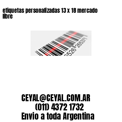etiquetas personalizadas 13 x 18 mercado libre