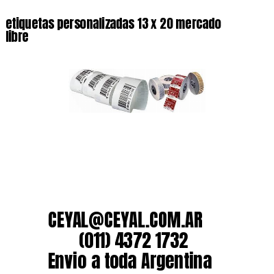 etiquetas personalizadas 13 x 20 mercado libre