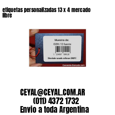 etiquetas personalizadas 13 x 4 mercado libre