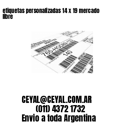 etiquetas personalizadas 14 x 19 mercado libre
