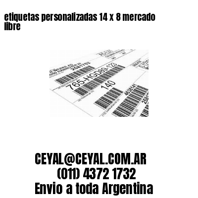etiquetas personalizadas 14 x 8 mercado libre