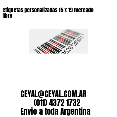 etiquetas personalizadas 15 x 19 mercado libre