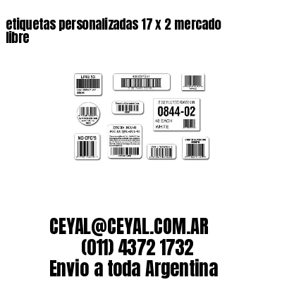 etiquetas personalizadas 17 x 2 mercado libre