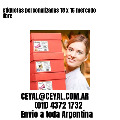 etiquetas personalizadas 18 x 16 mercado libre