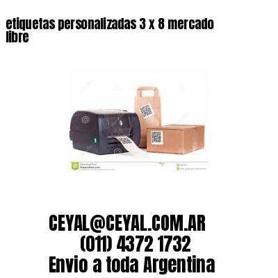 etiquetas personalizadas 3 x 8 mercado libre