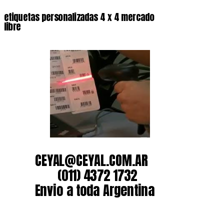 etiquetas personalizadas 4 x 4 mercado libre