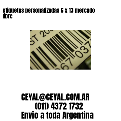 etiquetas personalizadas 6 x 13 mercado libre