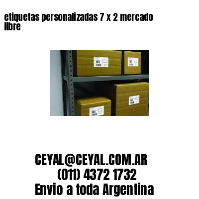 etiquetas personalizadas 7 x 2 mercado libre