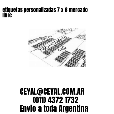 etiquetas personalizadas 7 x 6 mercado libre