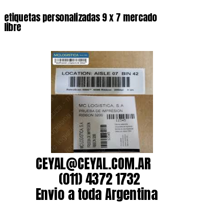 etiquetas personalizadas 9 x 7 mercado libre
