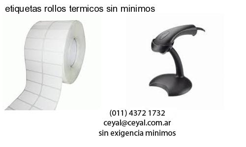 etiquetas rollos termicos sin minimos