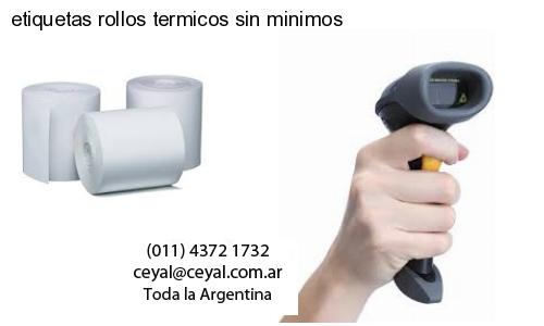 etiquetas rollos termicos sin minimos