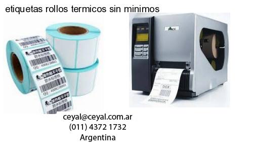 etiquetas rollos termicos sin minimos