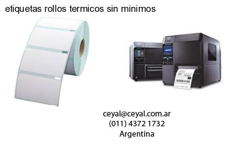 etiquetas rollos termicos sin minimos
