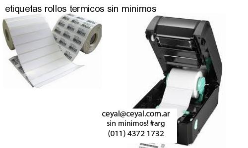 etiquetas rollos termicos sin minimos