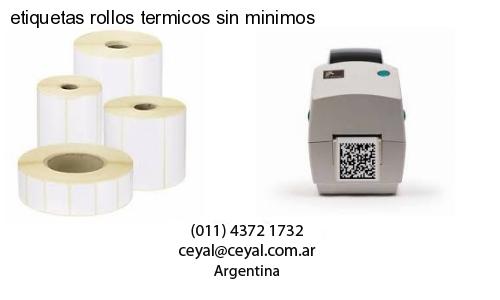 etiquetas rollos termicos sin minimos