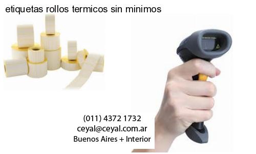 etiquetas rollos termicos sin minimos