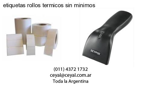 etiquetas rollos termicos sin minimos