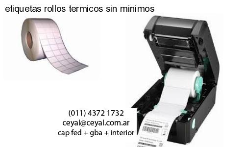 etiquetas rollos termicos sin minimos