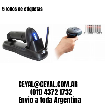 5 rollos de etiquetas