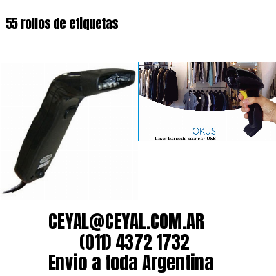 55 rollos de etiquetas