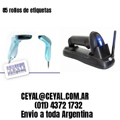 85 rollos de etiquetas