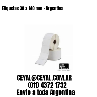 Etiquetas 30 x 140 mm – Argentina