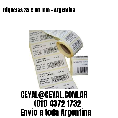 Etiquetas 35 x 60 mm – Argentina