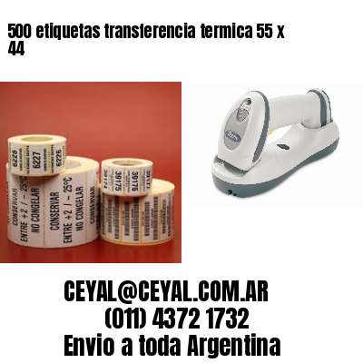 500 etiquetas transferencia termica 55 x 44