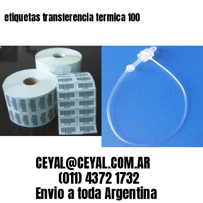 etiquetas transferencia termica 100 
