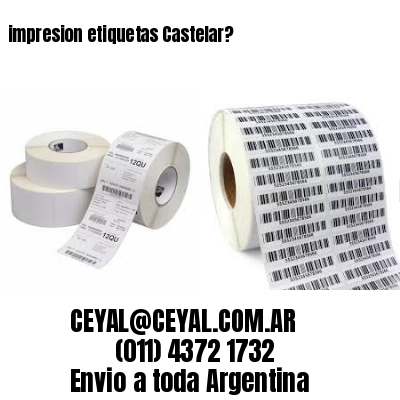 impresion etiquetas Castelar?