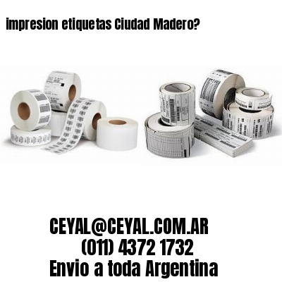 impresion etiquetas Ciudad Madero?