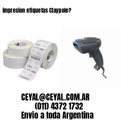 impresion etiquetas Claypole?