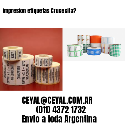 impresion etiquetas Crucecita?
