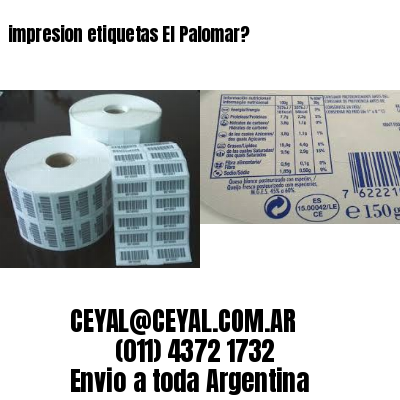 impresion etiquetas El Palomar?