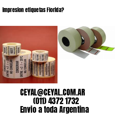 impresion etiquetas Florida?