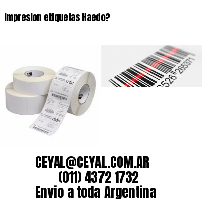 impresion etiquetas Haedo?