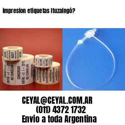 impresion etiquetas Ituzaingó?