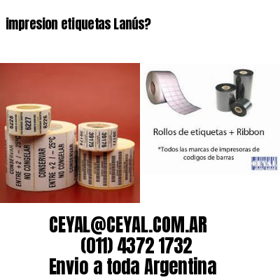 impresion etiquetas Lanús?