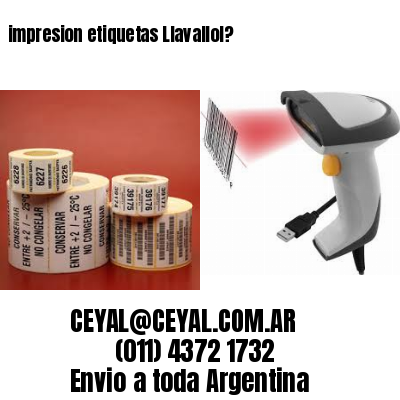 impresion etiquetas Llavallol?