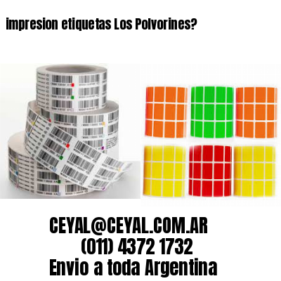 impresion etiquetas Los Polvorines?