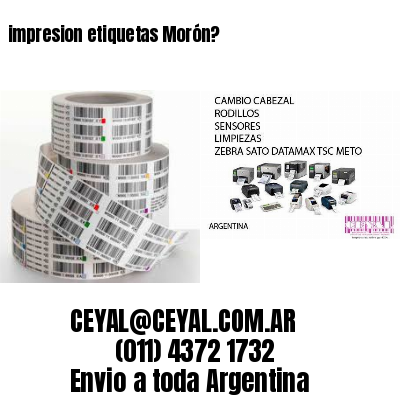 impresion etiquetas Morón?