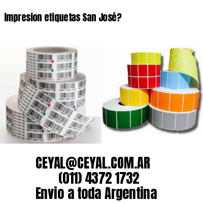 impresion etiquetas San José?