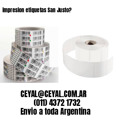 impresion etiquetas San Justo?