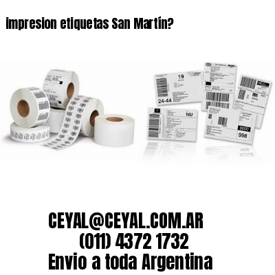 impresion etiquetas San Martín?