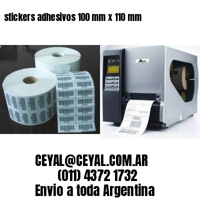 stickers adhesivos 100 mm x 110 mm